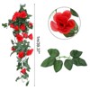Unique Bargains Flower Silk Artificial Flowers Hanging Plants Vine Garland for Home - 2 of 4