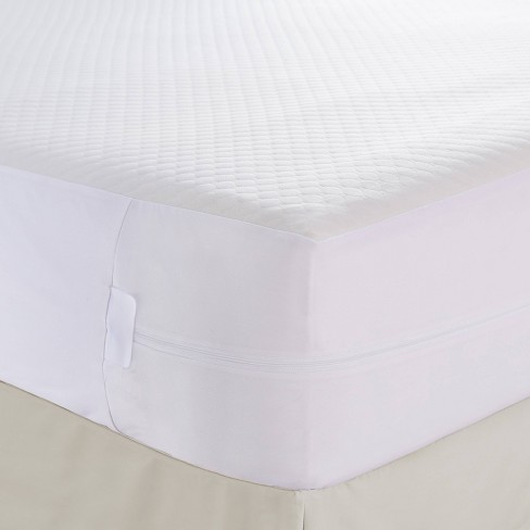 All-in-one Mattress Protector Cover With Zippered Bed Bug Blocker - Fresh  Ideas : Target