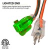 GoGreen Power (GG-14050) 12/3 SJTW Outdoor Extension Cord, Lighted End, 50 ft - 3 of 4