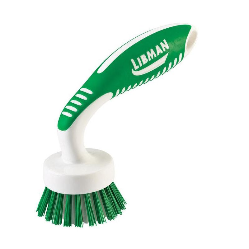 Libman 2 in. W Hard Bristle 4 in. Plastic/Rubber Handle Kitchen Brush, 2 of 5