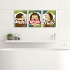 Big Dot of Happiness Forest Hedgehogs - Woodland Kids Bathroom Rules Wall Art - 7.5 x 10 inches - Set of 3 Signs - Wash, Brush, Flush - 2 of 4