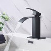 Single Handle Waterfall Spout Bathroom Vanity Sink Faucet - 2 of 4
