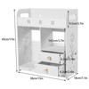 YIYIBYUS White Wall Cabinet Bathroom Cabinet, Wall Cabinets for Bathroom Storage Medicine Cabinet Bathroom Organizer - 4 of 4