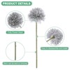 Unique Bargains Plastic Silk Durable Artificial Chrysanthemum Ball Flowers 11" - 2 of 4