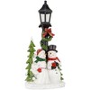 Northlight Lighted Snow Couple Under Street Lamp Christmas Decoration - 13.75" - image 4 of 4