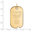 Black Bow Jewelry 14k Yellow Gold Texas Tech Red Raiders NCAA Large Pendant - 2 of 3