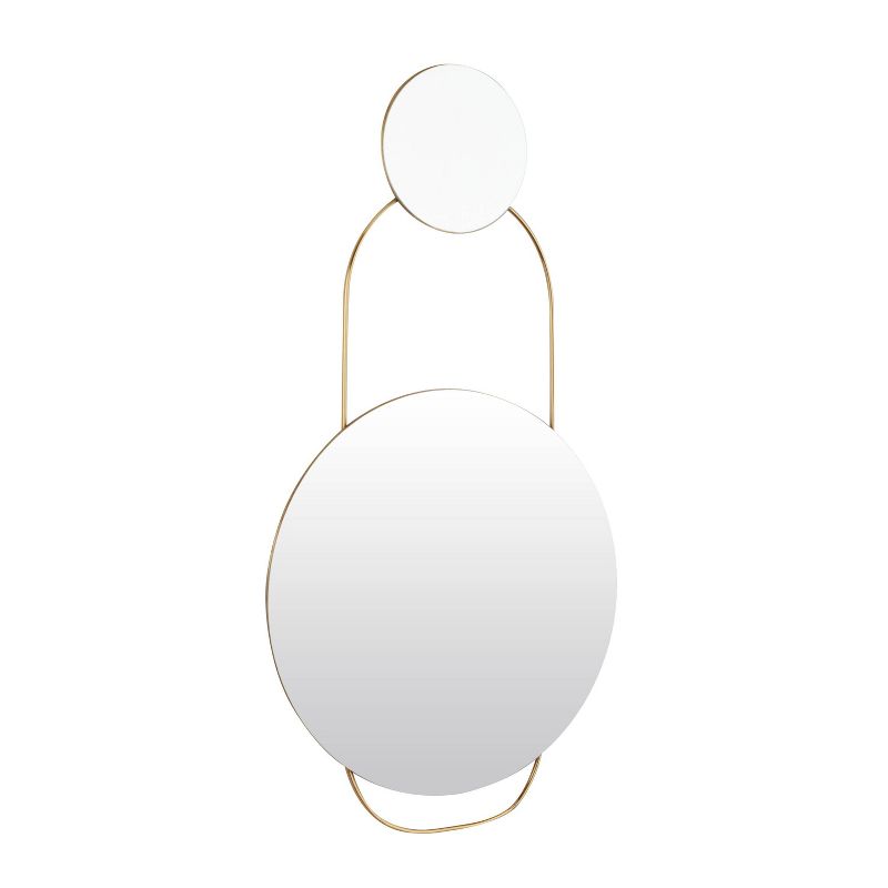 Glam Metal Round Wall Mirror Gold - Olivia &#38; May, 4 of 5