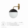 Modway Stellar Wall Sconce – 1-Light Fixture with Dome Shade and Brass Finish, Mid-Century Modern Style - 3 of 4