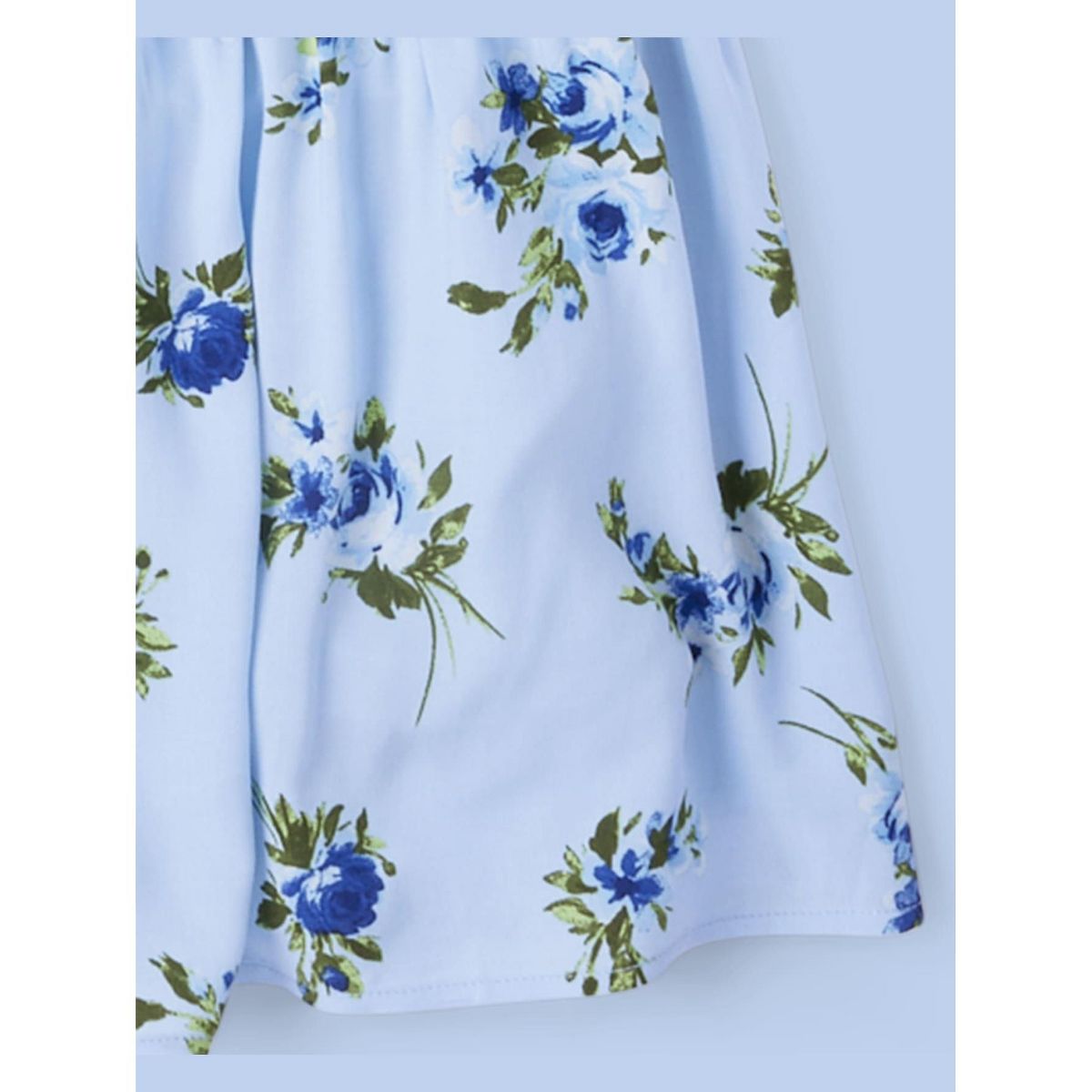 The Children's Place Womens Mommy And Me Three Quarter Sleeve Floral Print Midi Tiered Dress - thumbnail 3