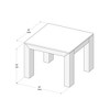 Plank+Beam Modern Square Corner Table, 32", Side Table for Living Room, Mini End Table for Small Spaces - 4 of 4