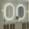 pmir Super Bright 192 LEDs/m LED Lighted Anti-Fog Tempered Glass Irregular Bathroom/Vanity Mirror with ETL & 3-Year Warranty - 3 of 4