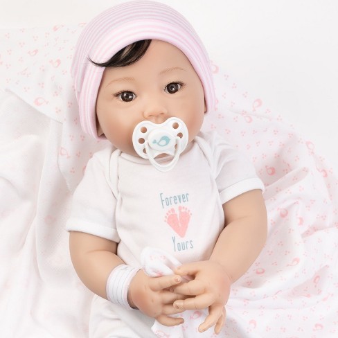 Paradise Galleries Reborn Baby Doll Girl - 20 Inch Smiling Sleeper With  Rooted Hair, Made In Gentletouch Vinyl, 4-piece Realistic Doll Gift Set :  Target