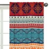 Sweet Jojo Designs Window Curtain Panels 84in. Red Boho Red Blue Orange - 3 of 4