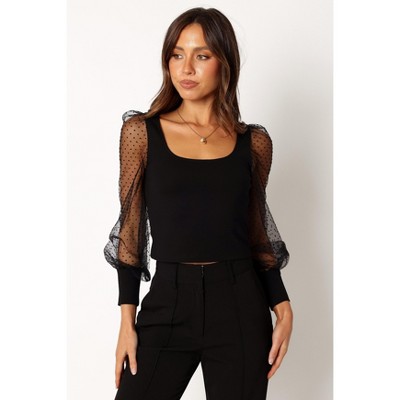 Petal And Pup Wesson Sheer Sleeve Top : Target