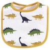 Hudson Baby Infant Boy Cotton Terry Bib and Burp Cloth Set 5pk, Messysaurus, One Size - 3 of 4