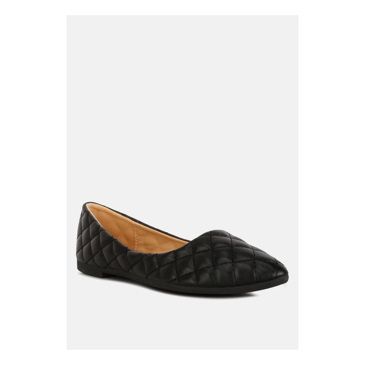 Обувь London Rag Womens Rikhani Quilted Detail Ballet Flats 7 — фото 2