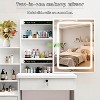 TOBILI Vanity Desk with Sliding Mirror and Lights, Vanity Set with 4 Drawers,3 Color Adjustable Lighting Modes, Makeup Dressing Table for Bedroom - 3 of 4