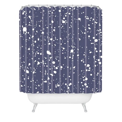 Emanuela Carratoni Stardust Shower Curtain Blue - Deny Designs