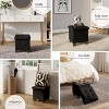 StorageBud Storage Ottoman for Bedroom End of Bed, Velvet Storage Bench, Large Storage Ottoman Bench, Entryway Bench with Storage - 4 of 4