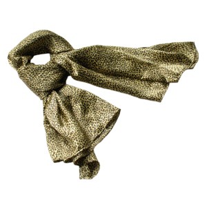 Slickblue Chic Leopard Pattern Silk Scarf in 3 Color Options – Soft, Lightweight, and Fashionable Scarf, 2 Sizes - 1 of 4