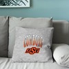 NCAA Oklahoma State Cowboys 16" Heather Gray Sweatshirt Pillow - 4 of 4