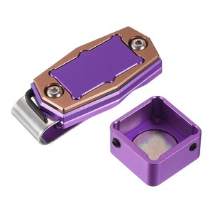 Unique Bargains Aluminum Billiard Magnetic Chalk Holder with Belt Clip - 1 of 4