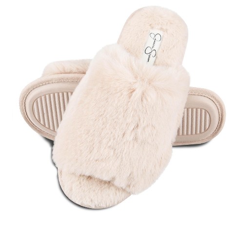SKIMS Womens The Slide Faux Fur Slipper EU 35 US 4.5 Ivory Slip On Fuzzy  Plush - $33 New With Tags - From Kathy