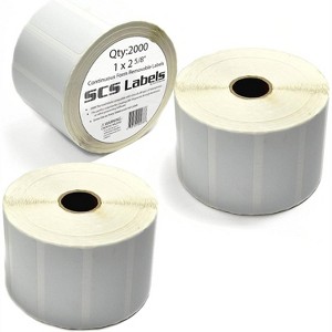 Thermal Shipping Label Printer Roll - 6000 (1" X 2 5/8") Removable Amazon FBA Labels (3 Rolls of 2000) - 1 of 1