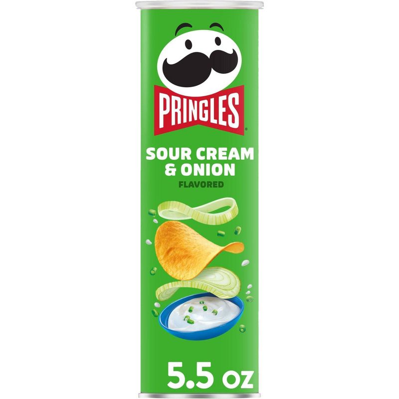Pringles Sour Cream &#38; Onion Potato Crisps Chips - 5.5oz, 1 of 11