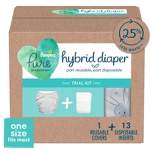 Pampers Pure Hybrid Kits - Reusable Cloth Diaper Covers + Disposable Inserts - 13ct