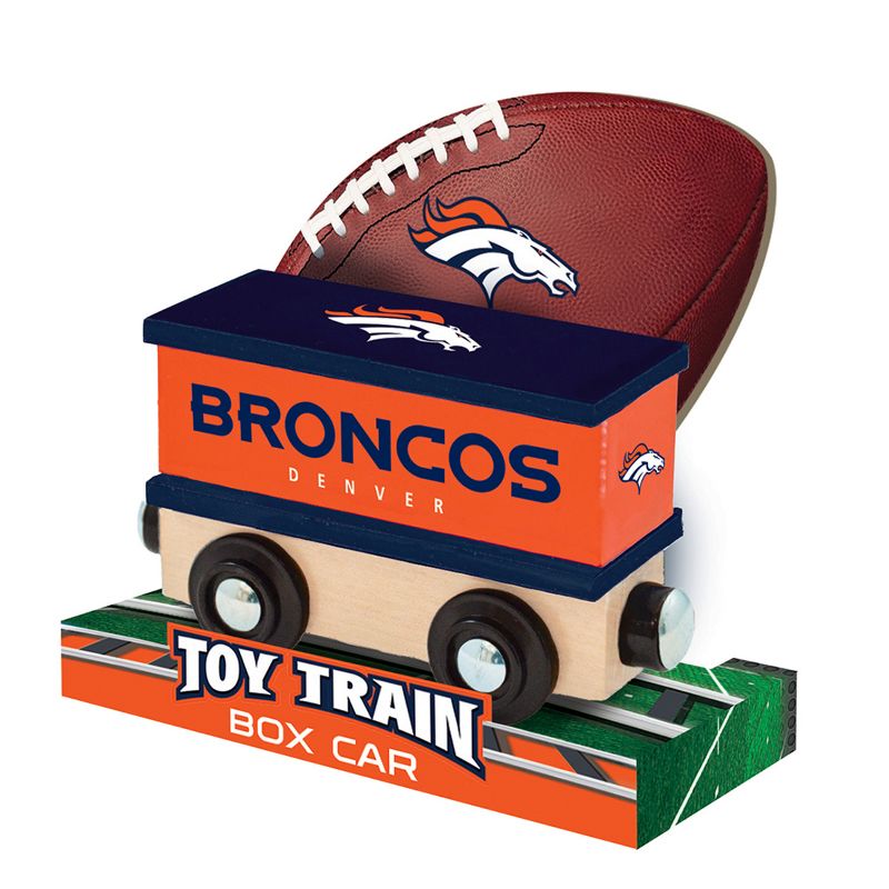 MasterPieces Wood Train Box Car - NFL Denver Broncos, 4 of 6