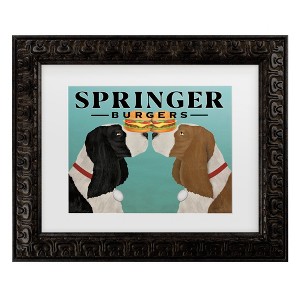 Trademark Fine Art - Ryan Fowler Springer Burgers Matted Framed Art - 1 of 4
