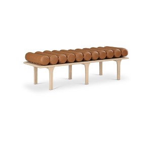 Meridian Furniture,Landon Vegan Leather Bench - 1 of 4