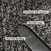 Braided Print Area Rugs for Living Room Non Slip Backing Farmhouse Accent Rug Non-Shedding Woven Carpet Foldable Low Pile Ultra Soft Indoor Rug - 3 of 4