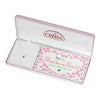 Bless Your Little Heart May Emerald Green Birthstone Pendant 13 Inch Silver Plated Necklace in Jewelry Box - 2 of 3