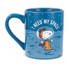 Silver Buffalo Peanuts Snoopy "I Need My Space" Ceramic Mug | Holds 14 Ounces - 2 of 4