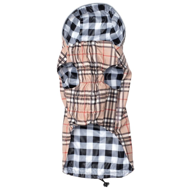 The Worthy Dog Water-Resistant Plaid London Raincoat, 2 of 5