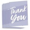 Big Dot of Happiness Purple Elegantly Simple - Guest Party Favors Thank You Cards (8 count) - 2 of 4