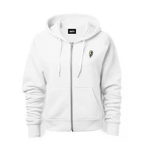 Dalix Lightning Bolt Glow in the Dark Embroidered Zip Hoodie Fleece Long Sleeve Pocket Warm Soft Mens - 1 of 4
