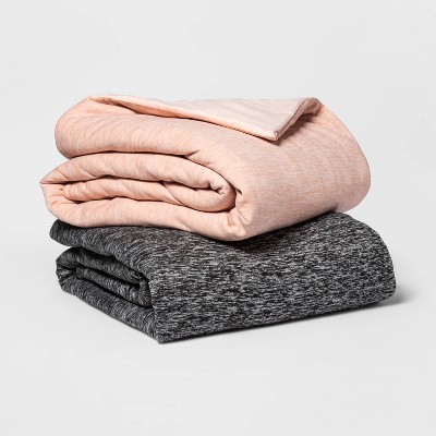 50" x 70" Jersey Weighted Throw Blanket with Removable Cover - Room Essentials™