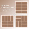 12"x12" Square Composite Patio Interlocking Deck Tiles. Four Slat Plastic Outdoor Flooring, All Weather for Balcony - 4 of 4