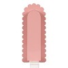 Storied Home Metal Wall Shelf with Scalloped Edge, Pink - 4 of 4