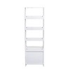 PAGED Modern Wooden Tall Bookshelf Display Storage Cabinet with 2 Storage Drawers for Living Room, Study Room - 4 of 4
