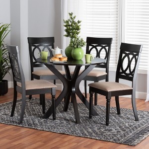 Baxton Studio Jessie Modern Fabric Wood Dining Set - 1 of 4