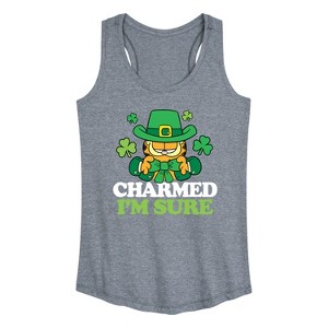 Women's - Garfield - Charmed I'm Sure Graphic Racerback Tank - 1 of 4