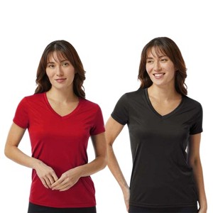 EG PRO Women's V-Neck T-Shirt Soft Cotton Slim Fit Women V Neck Tee - 1 of 4