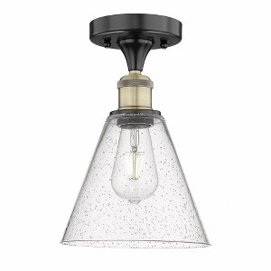 Berkshire - 1 Light Semi-Flush Mount In Industrial Style-10.75 Inches Tall and 8 Inches Wide - 1 of 1