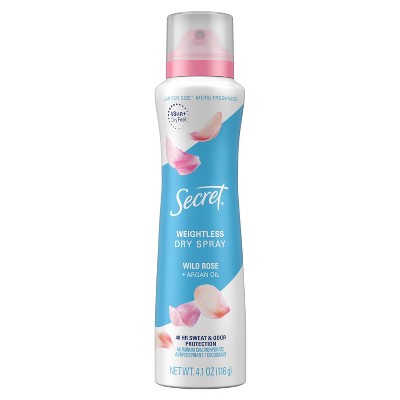 Photo 1 of 2 Secret Dry Spray Antiperspirant Deodorant - Wild Rose and Argan Oil - 4.1oz