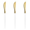 Exquisite Plastic Silverware Two Toned Plastic Disposable Cutlery- 120 Count Disposable Plastic Utensils - 3 of 4