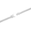 Links of Italy Sterling Silver, Micro Pave CZ, 6mm Miami Cuban Chain - Rhodium Plated - Available Sizes: 7.5, 8.5, 16, 18, 20, 22, 24 Inches - 2 of 4